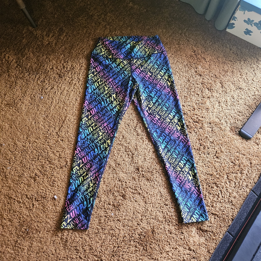Colorful Zumba Leggings Rainbow Pride